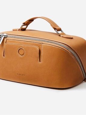 Tan Travel bag with Top Handle